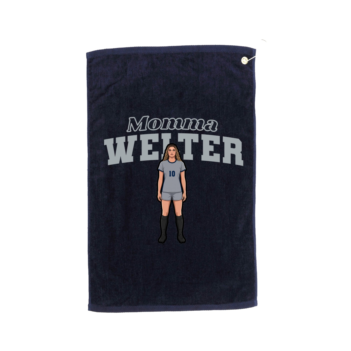 Golf Towel — Mothers Day Block in Navy