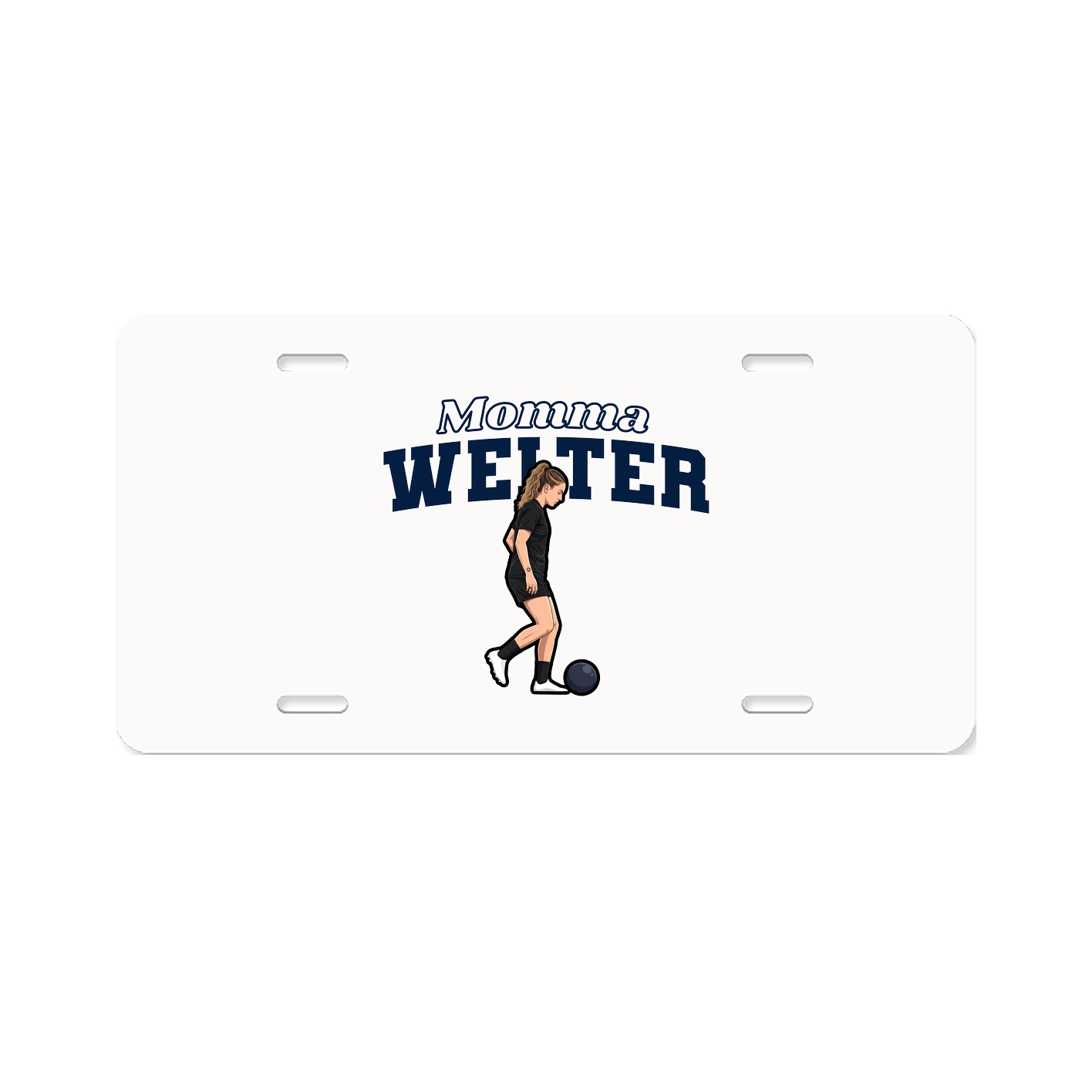 License Plate — Mothers Day Block in Classic