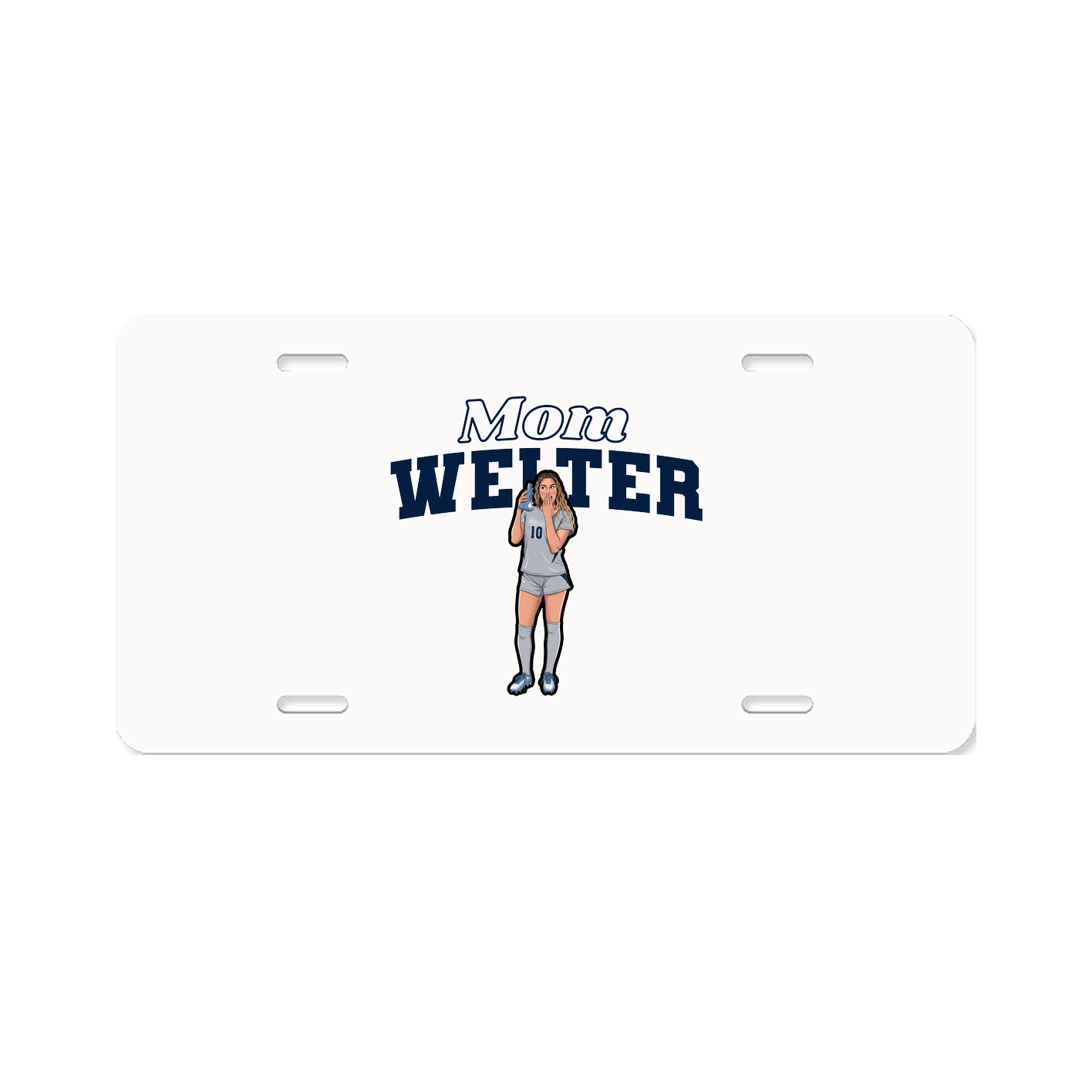 License Plate — Mothers Day Block in Classic