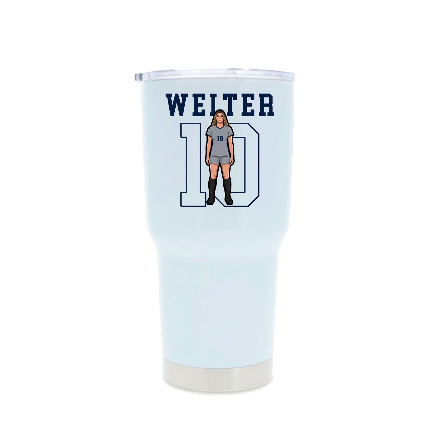 30oz Stainless Steel Tumbler — Shirsey in White