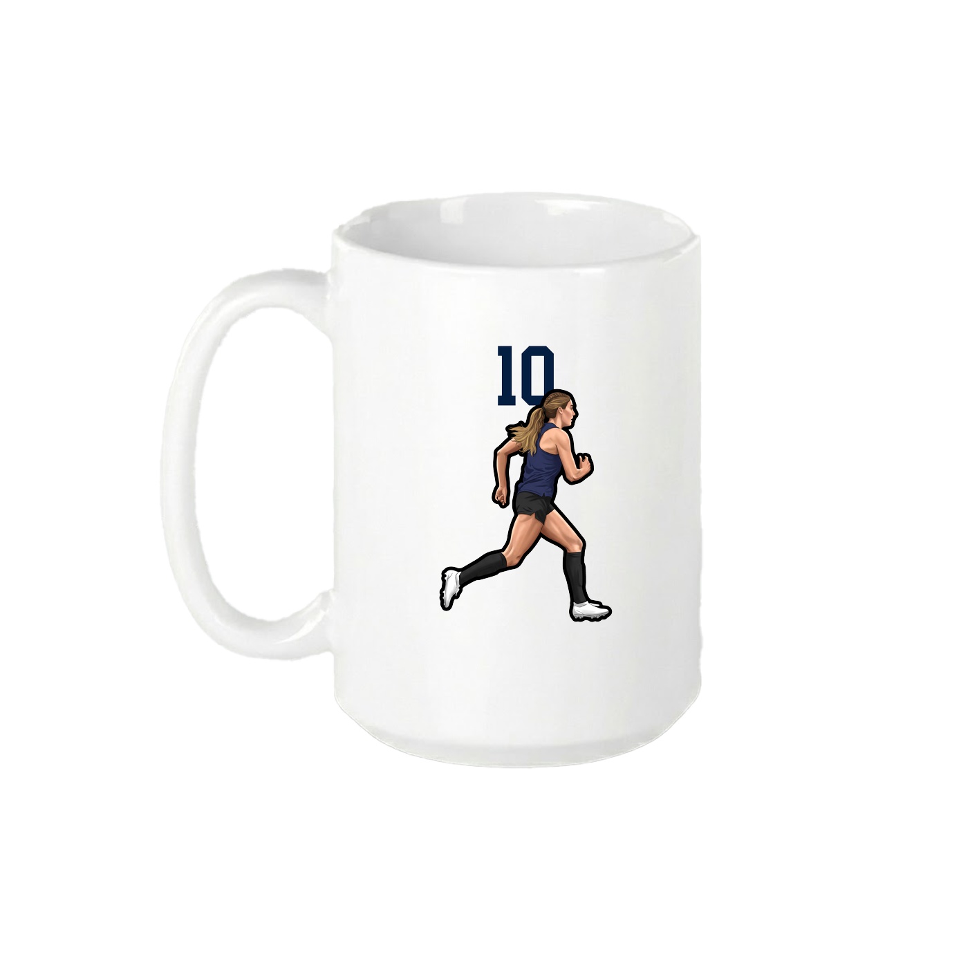 15oz Coffee Mug — Number Top in White