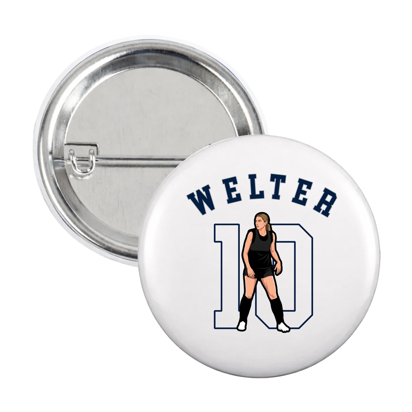 Game Day Button — Shirsey Arch in White