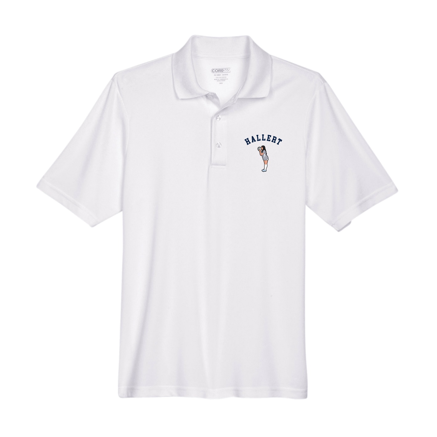 Performance Polo — Shirsey Arch in White