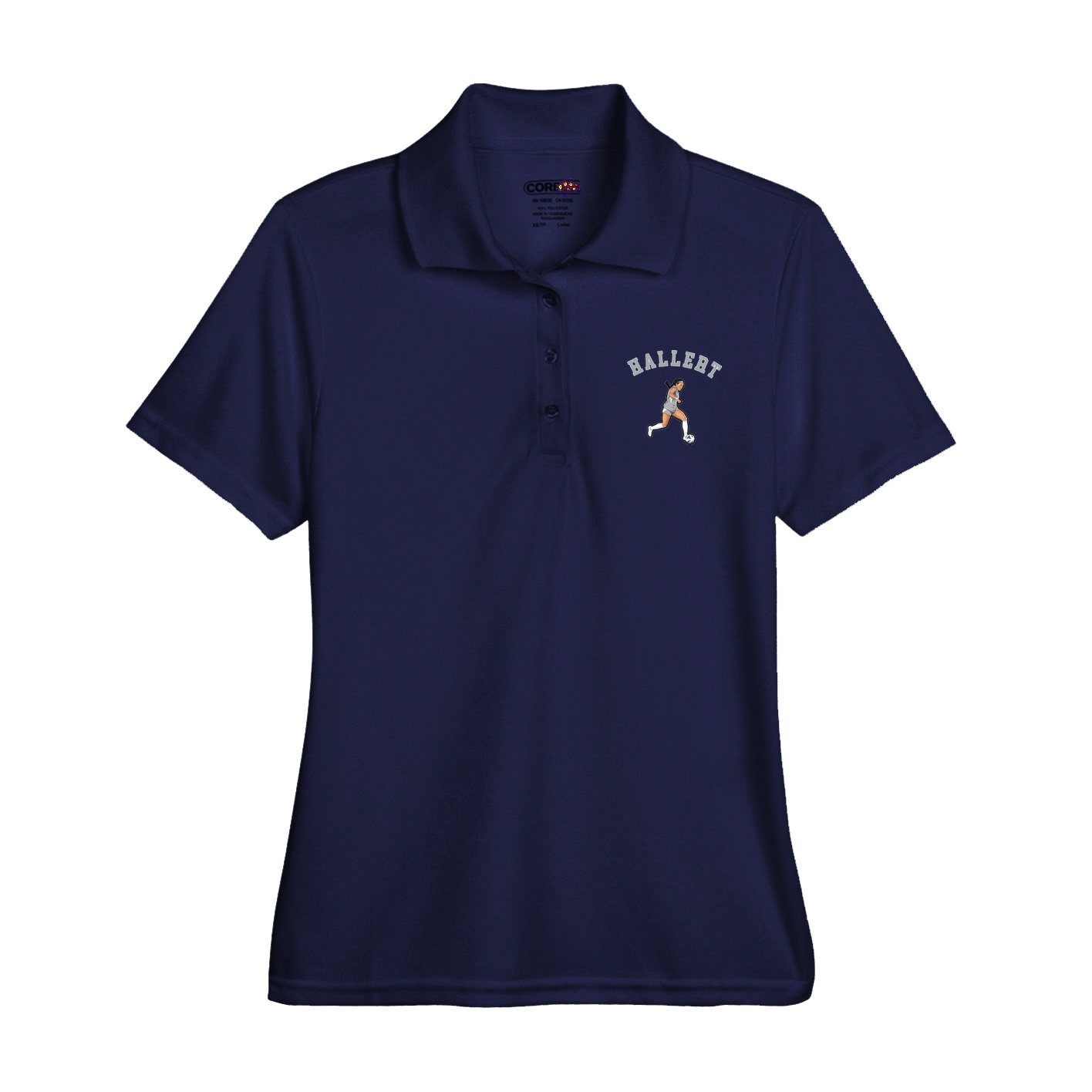 Womens Performance Polo — Shirsey Arch in Navy