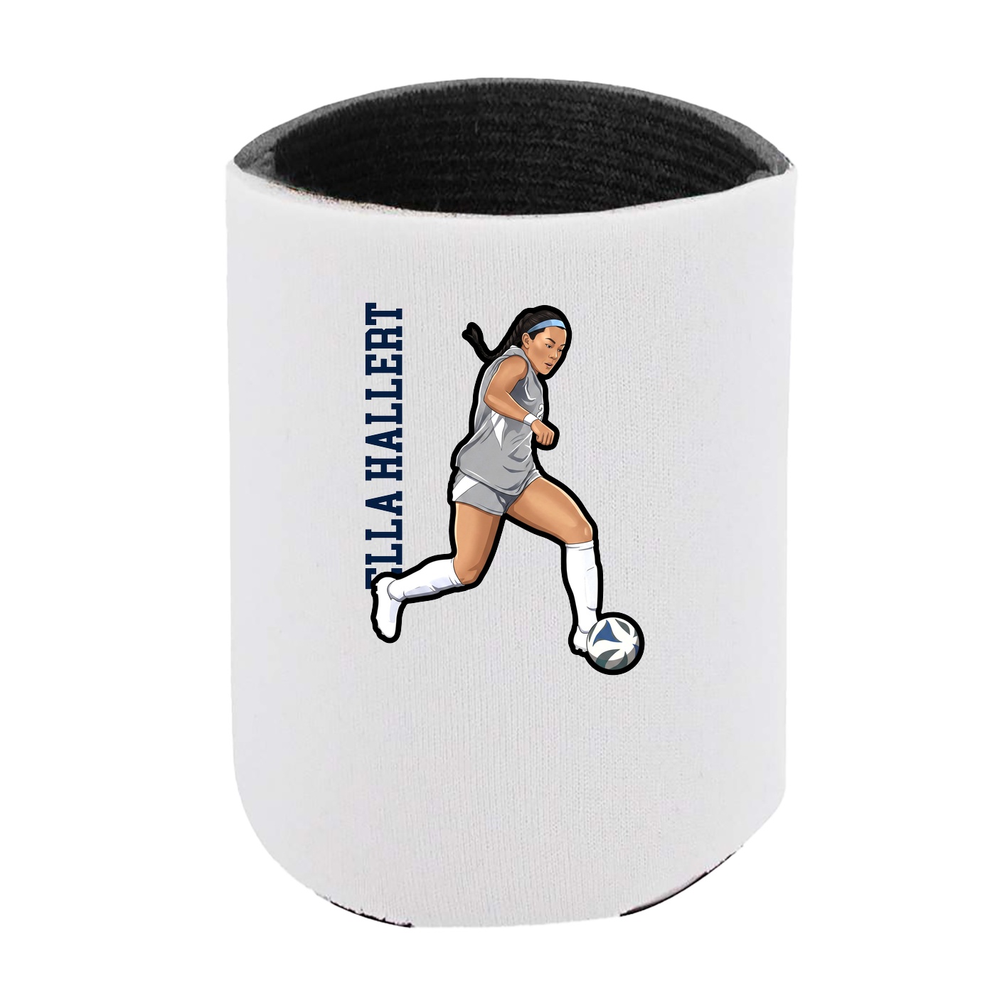 Can Holder — Name Vertical in White