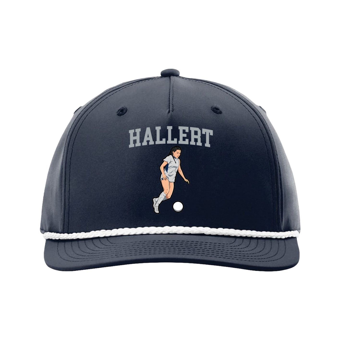 Five-Panel Classic Rope Cap — Shirsey in Navy