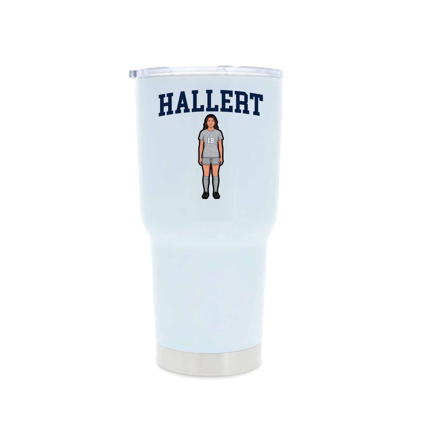 30oz Stainless Steel Tumbler — Shirsey in White