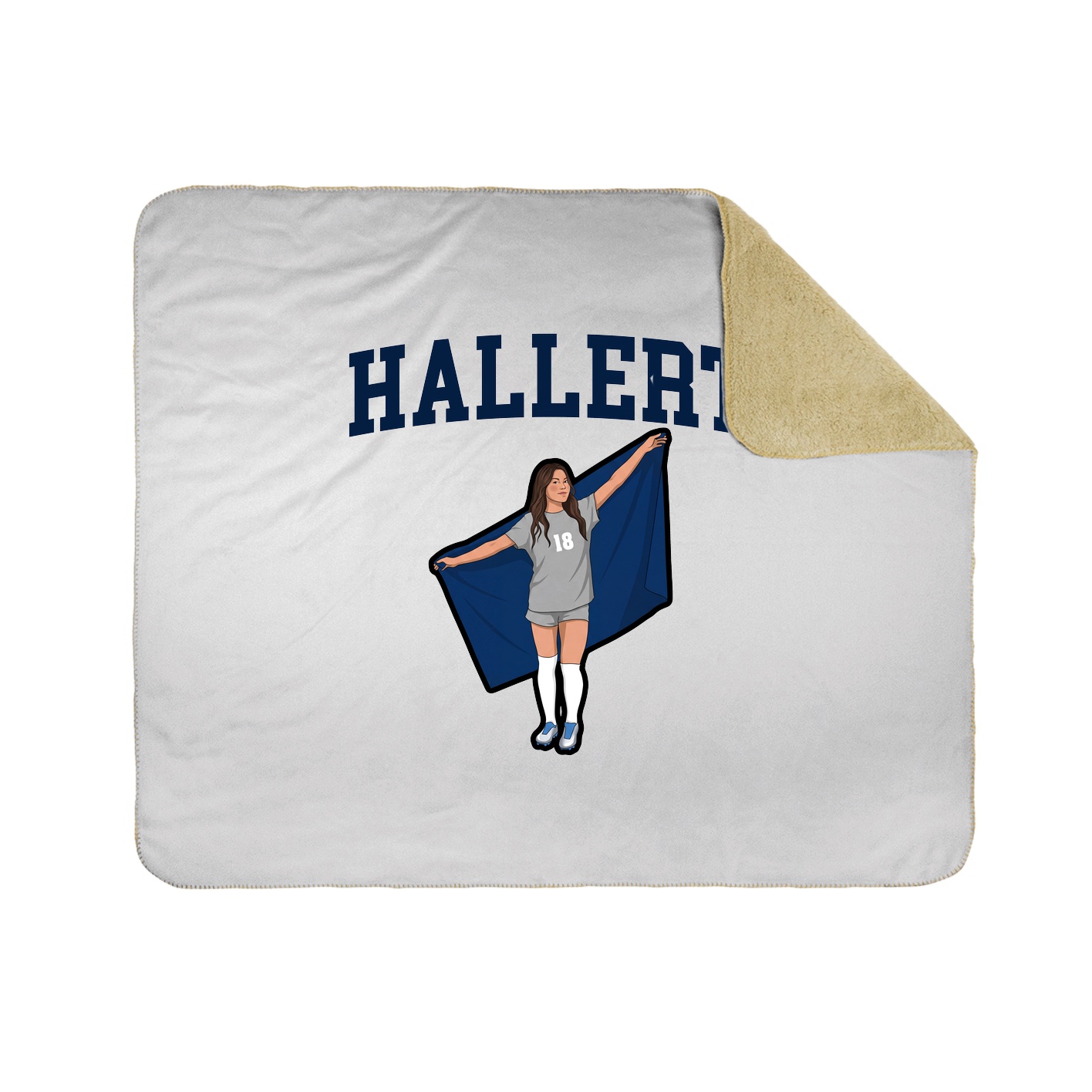 Throw Blanket — Shirsey in White