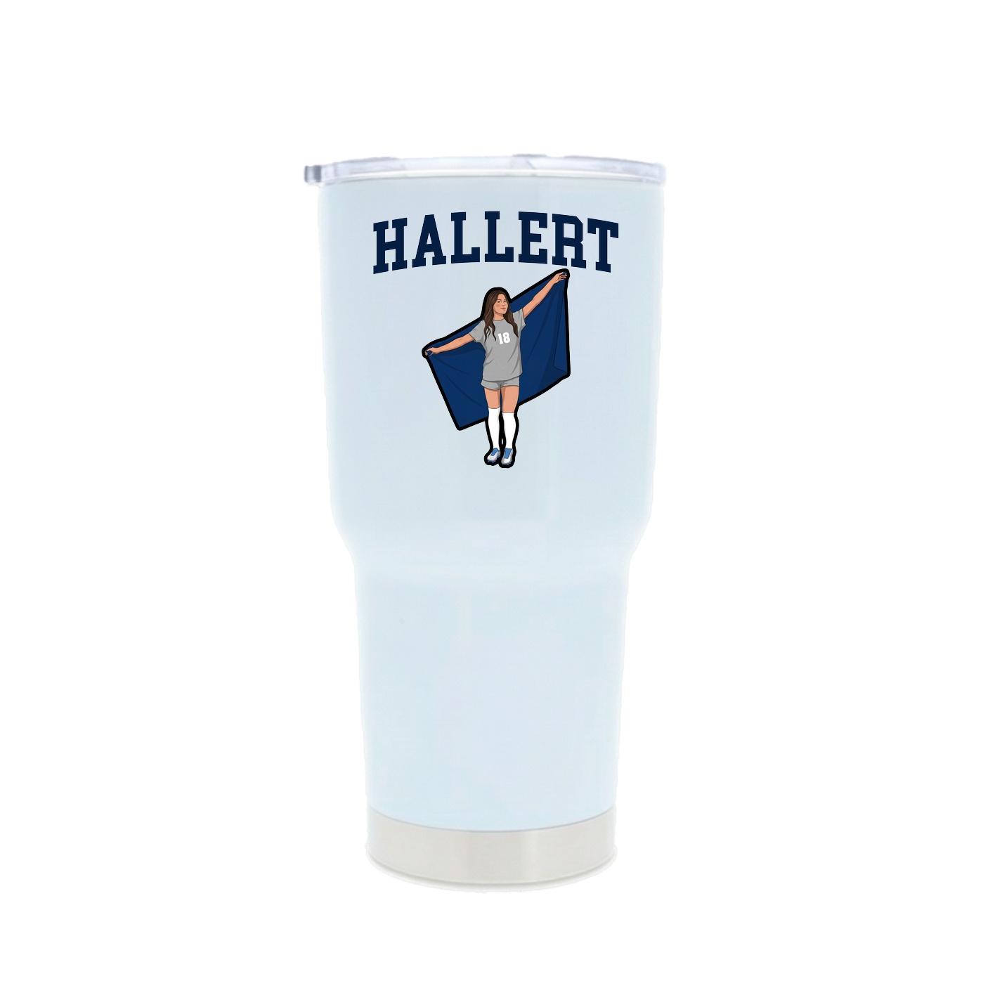 30oz Stainless Steel Tumbler — Shirsey in White
