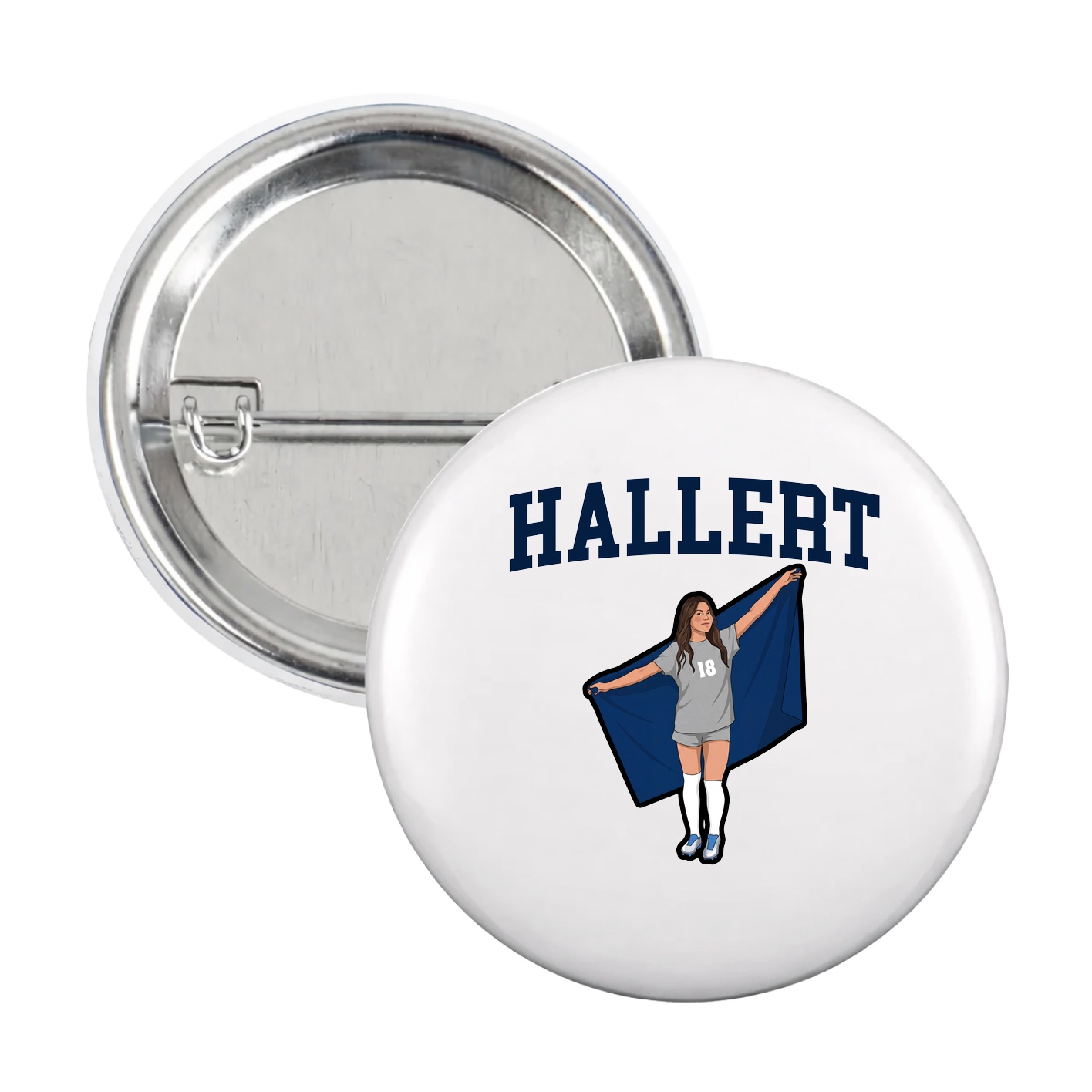 Game Day Button — Shirsey in White