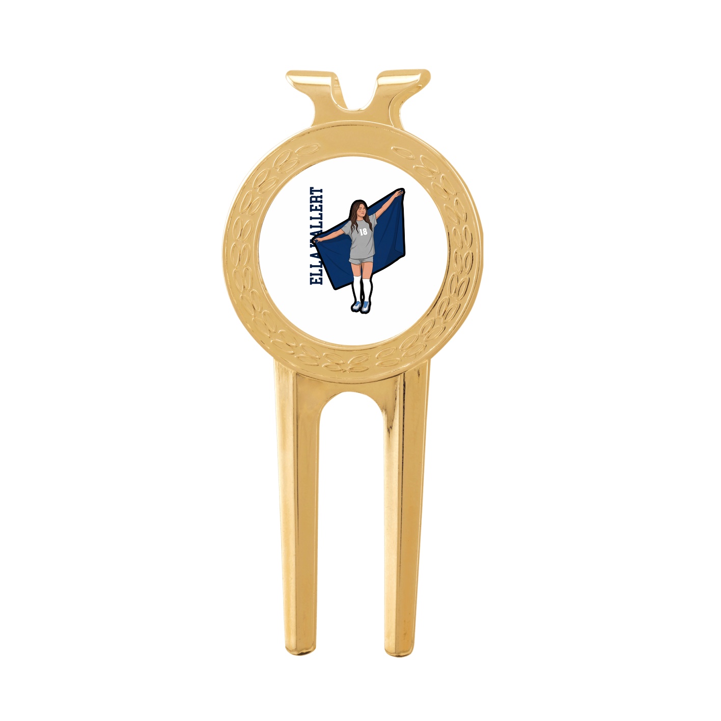 Divot Tool with Ball Marker — Name Vertical in Classic