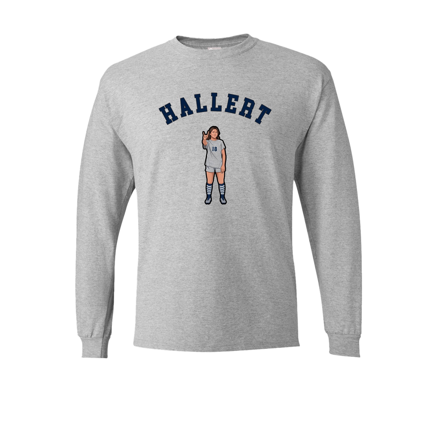 Long Sleeve Tee — Shirsey Arch in Grey