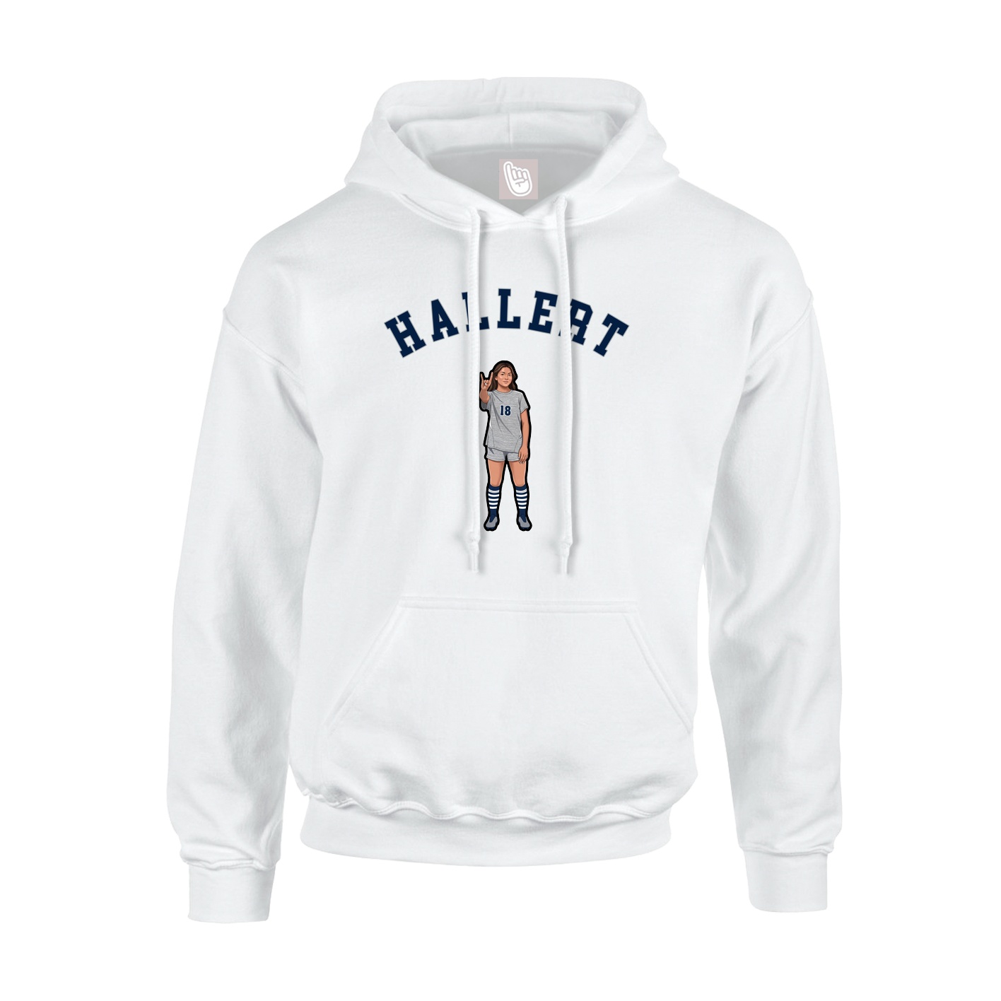 Hoodie — Shirsey Arch in White