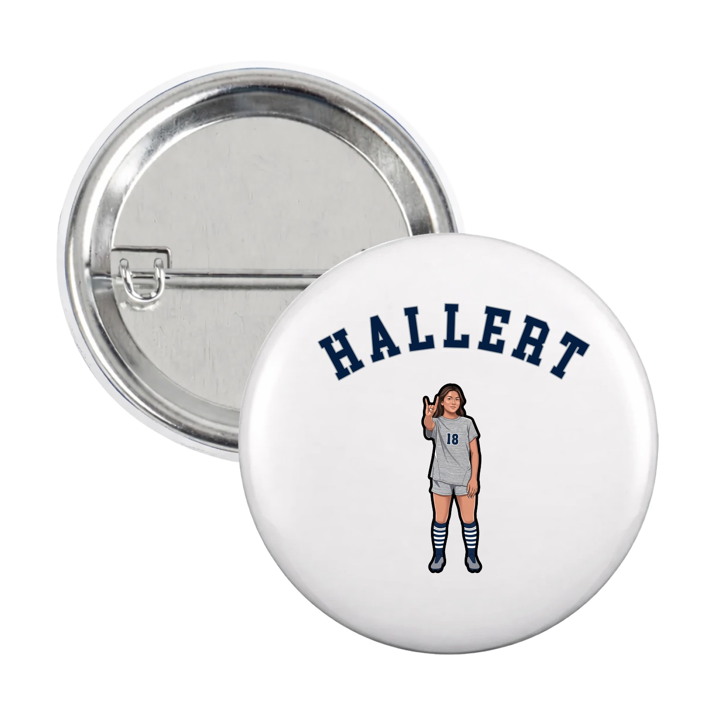 Game Day Button — Shirsey Arch in White