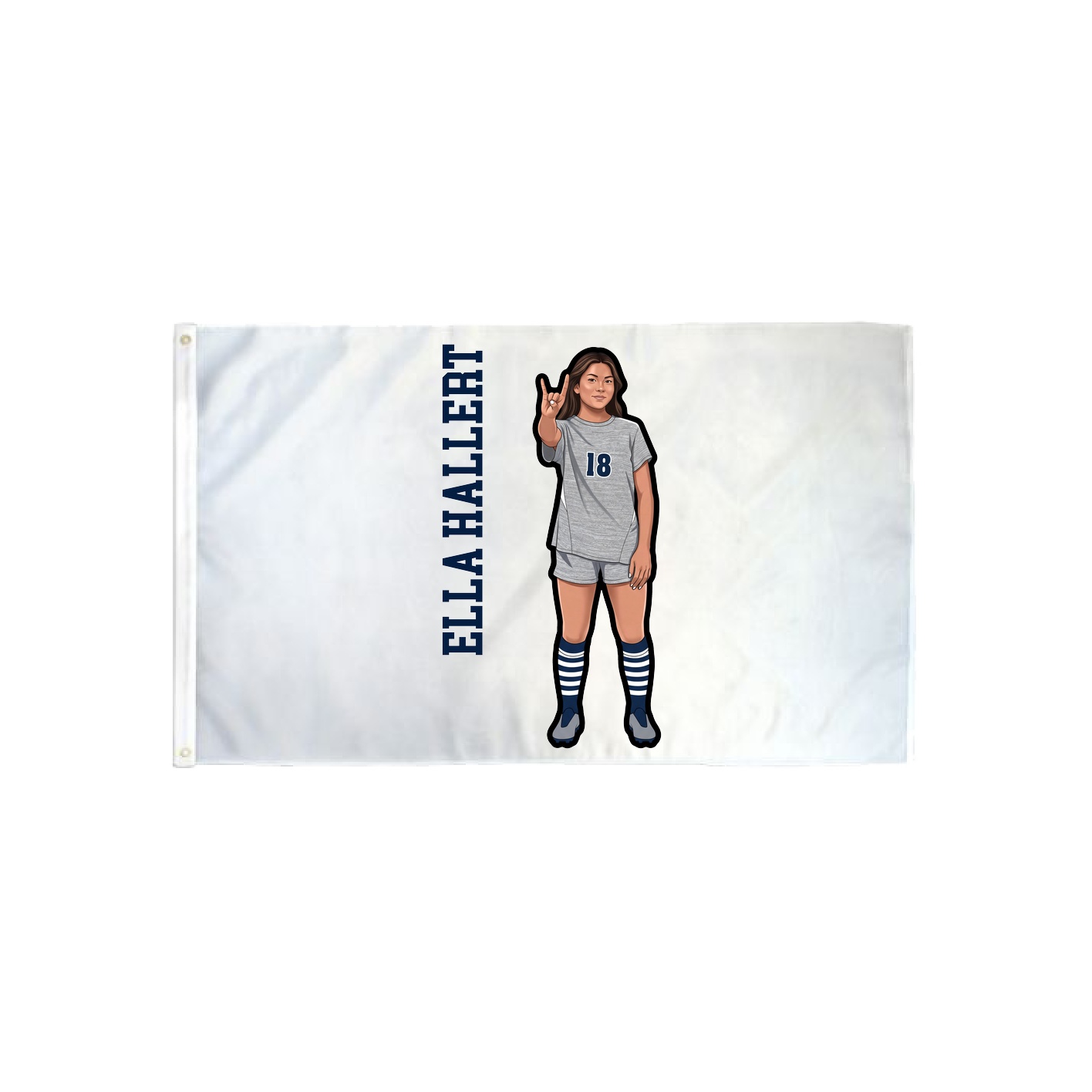3x5 Flag — Name Vertical in Classic