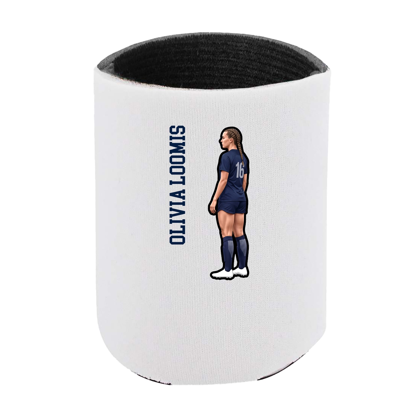 Can Holder — Name Vertical in White