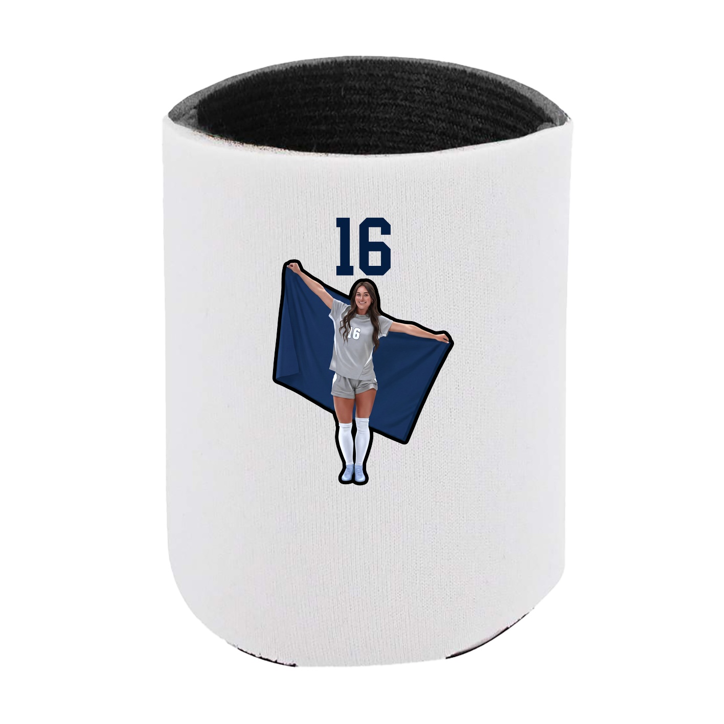 Can Holder — Number Top in White