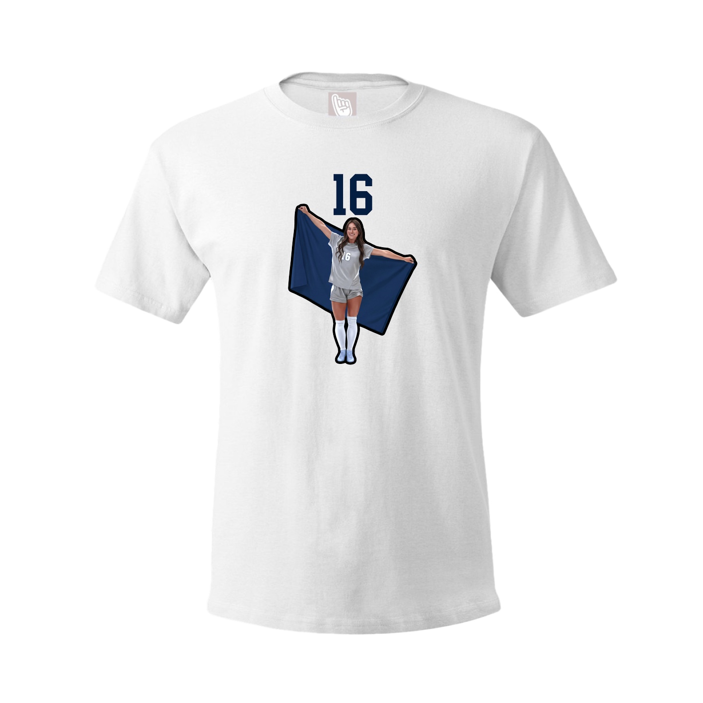 Tee — Number Top in White