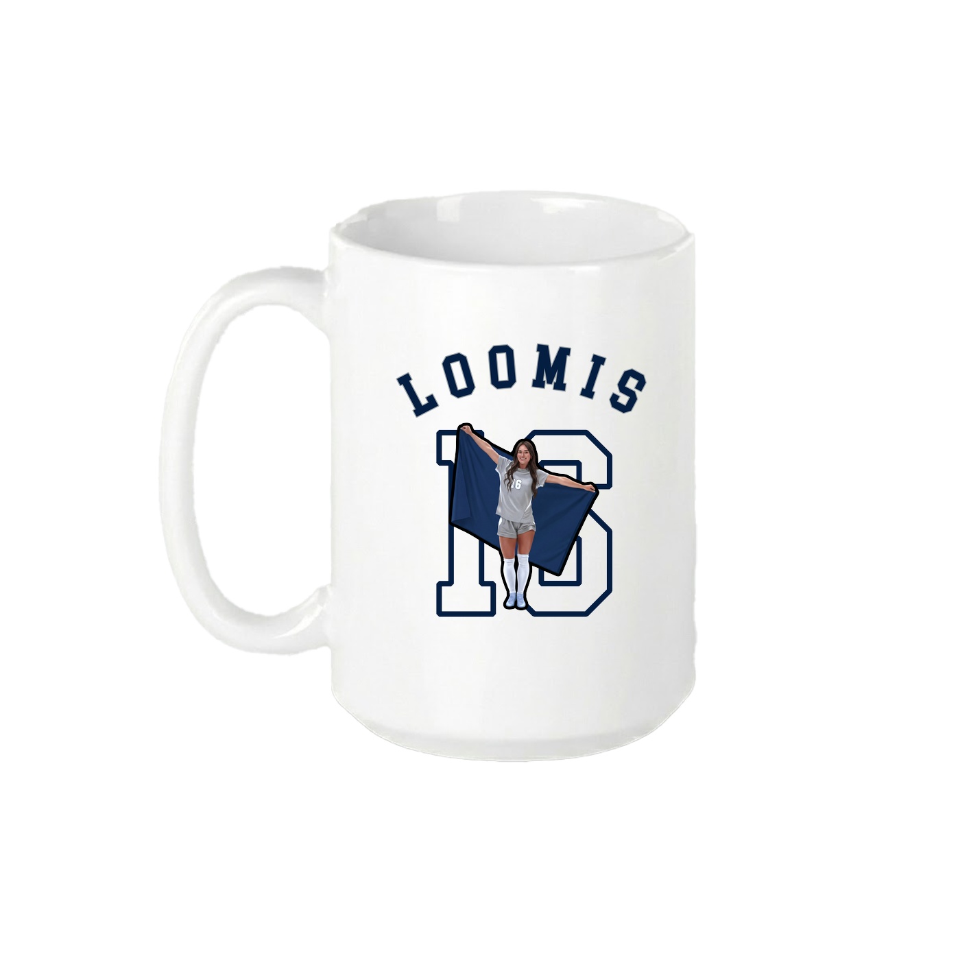 15oz Coffee Mug — Shirsey Arch in White