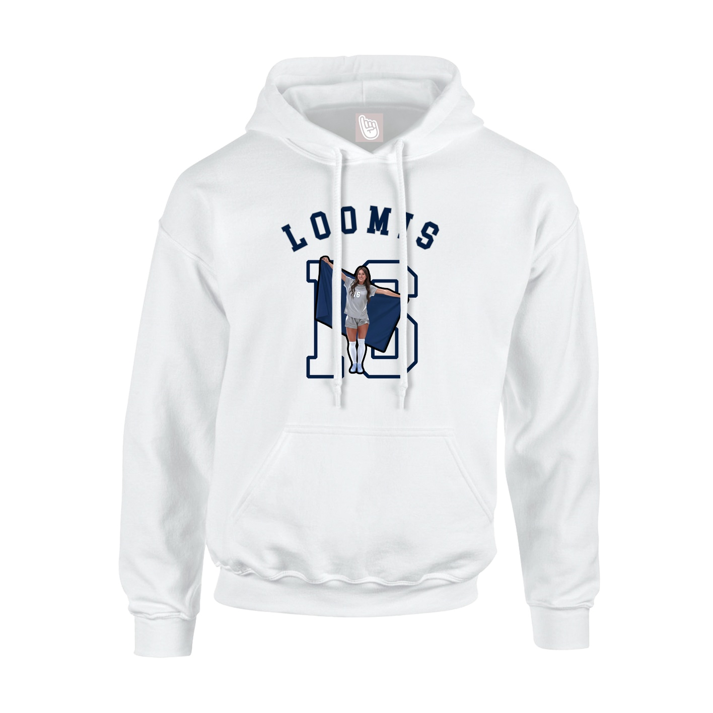 Hoodie — Shirsey Arch in White