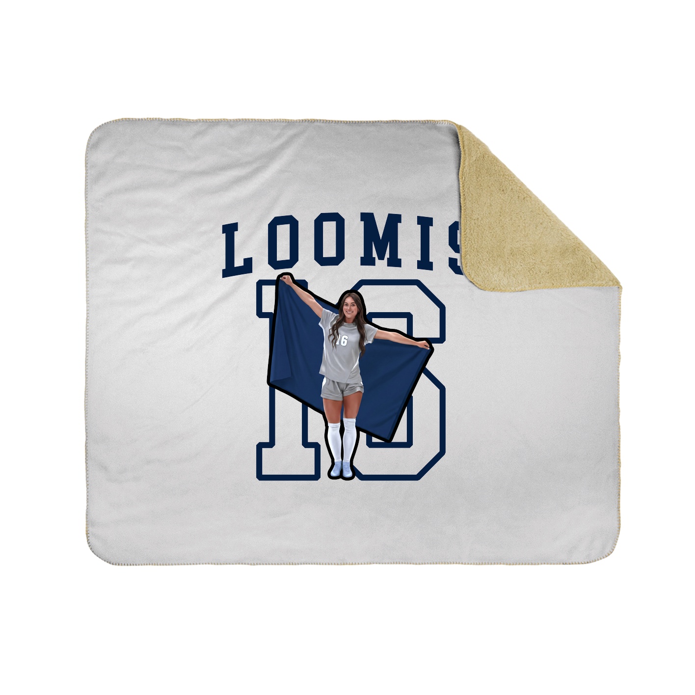 Throw Blanket — Shirsey in White
