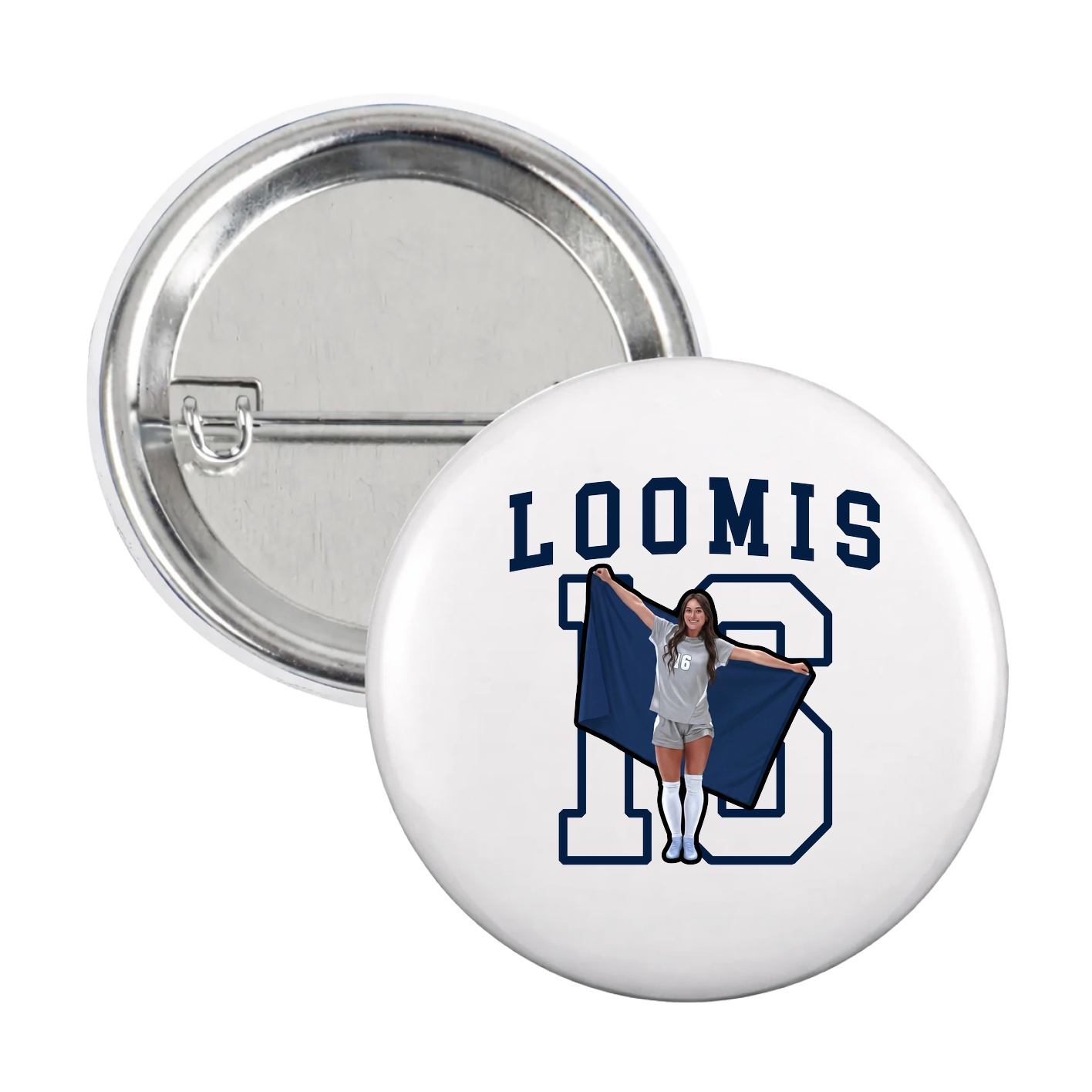 Game Day Button — Shirsey in White