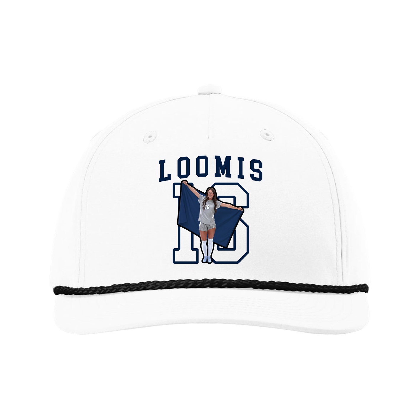 Five-Panel Classic Rope Cap — Shirsey in White