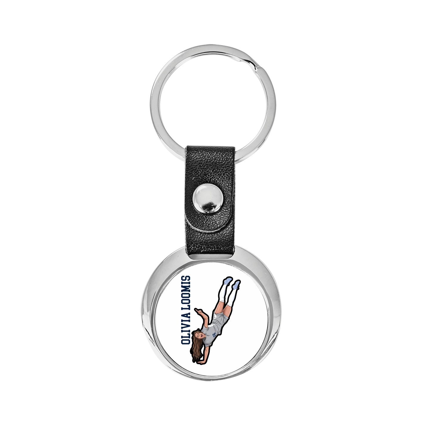 Key Chain — Name Vertical in Classic