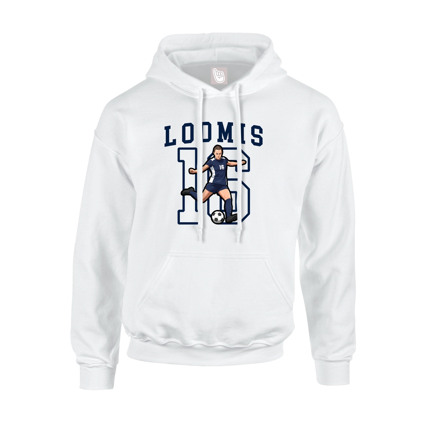 Hoodie — Shirsey in White