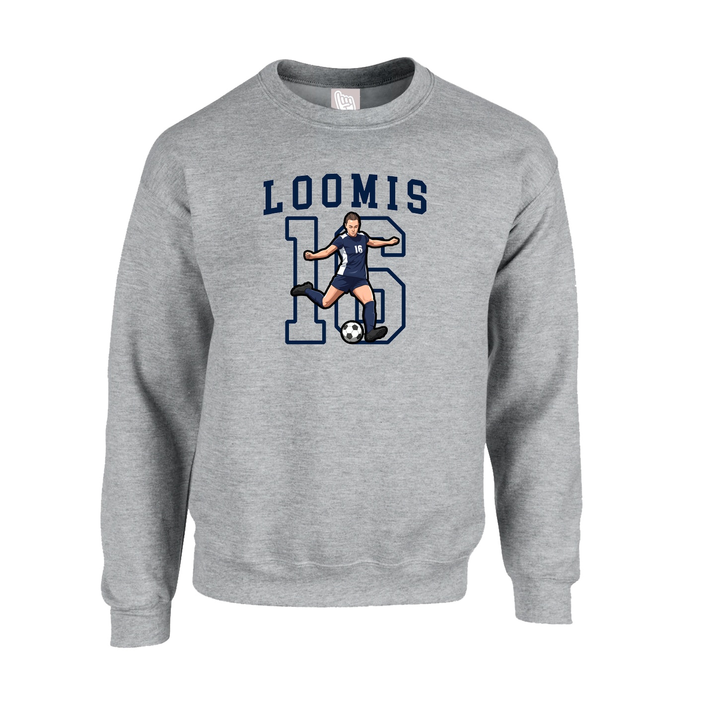 Fleece Crew — Shirsey in Grey