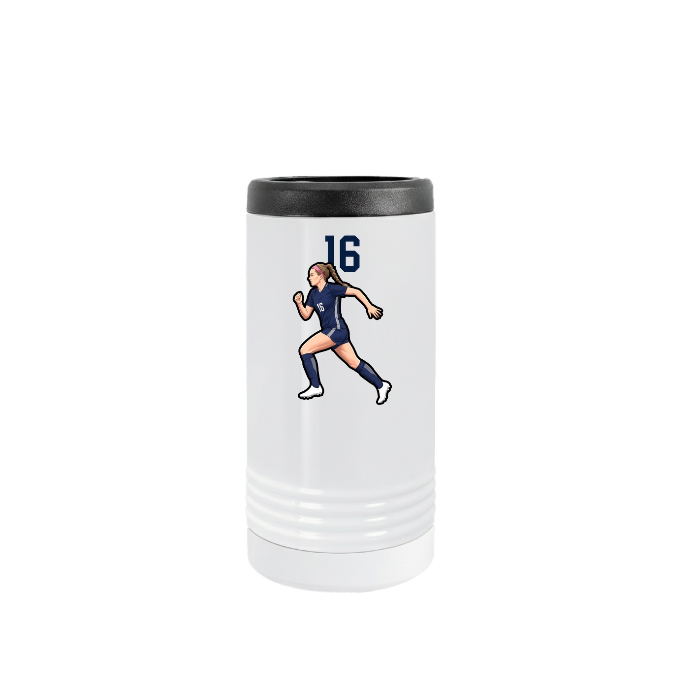 Slim Beverage Holder — Number Top in White