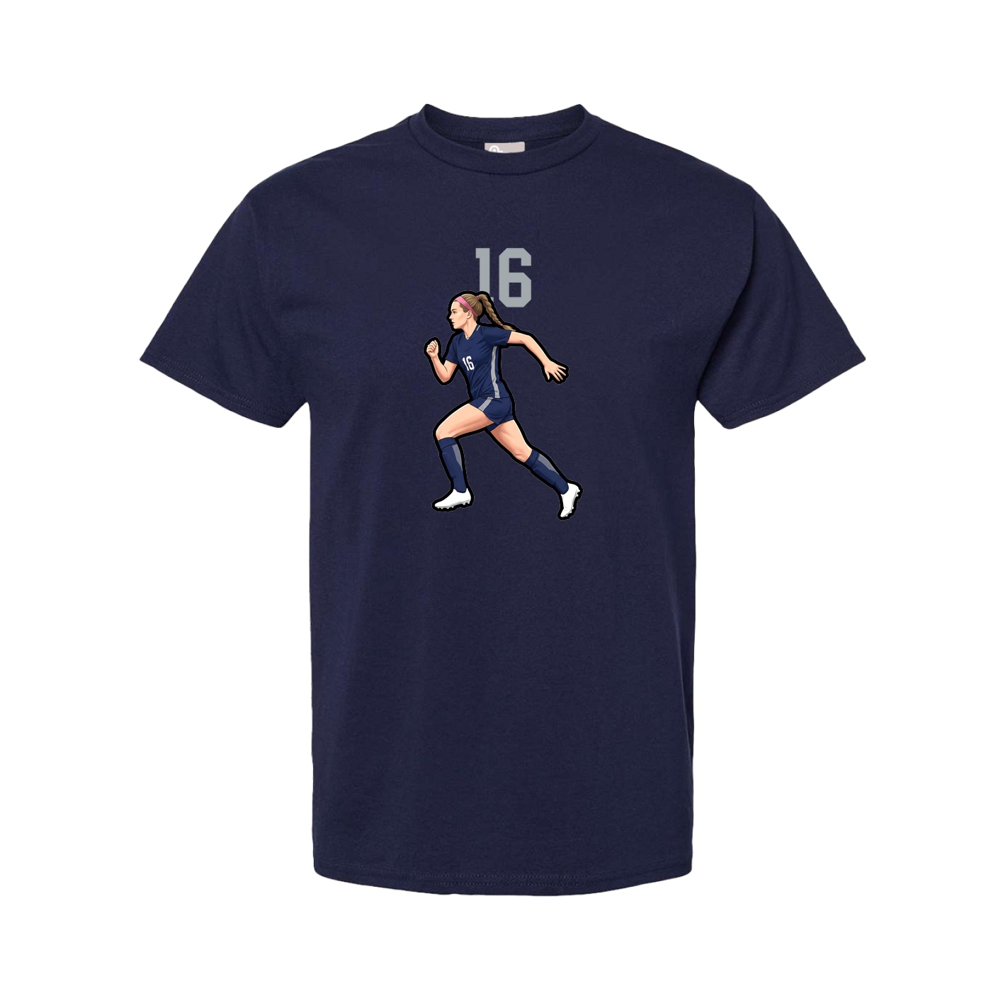 Tee — Number Top in Navy