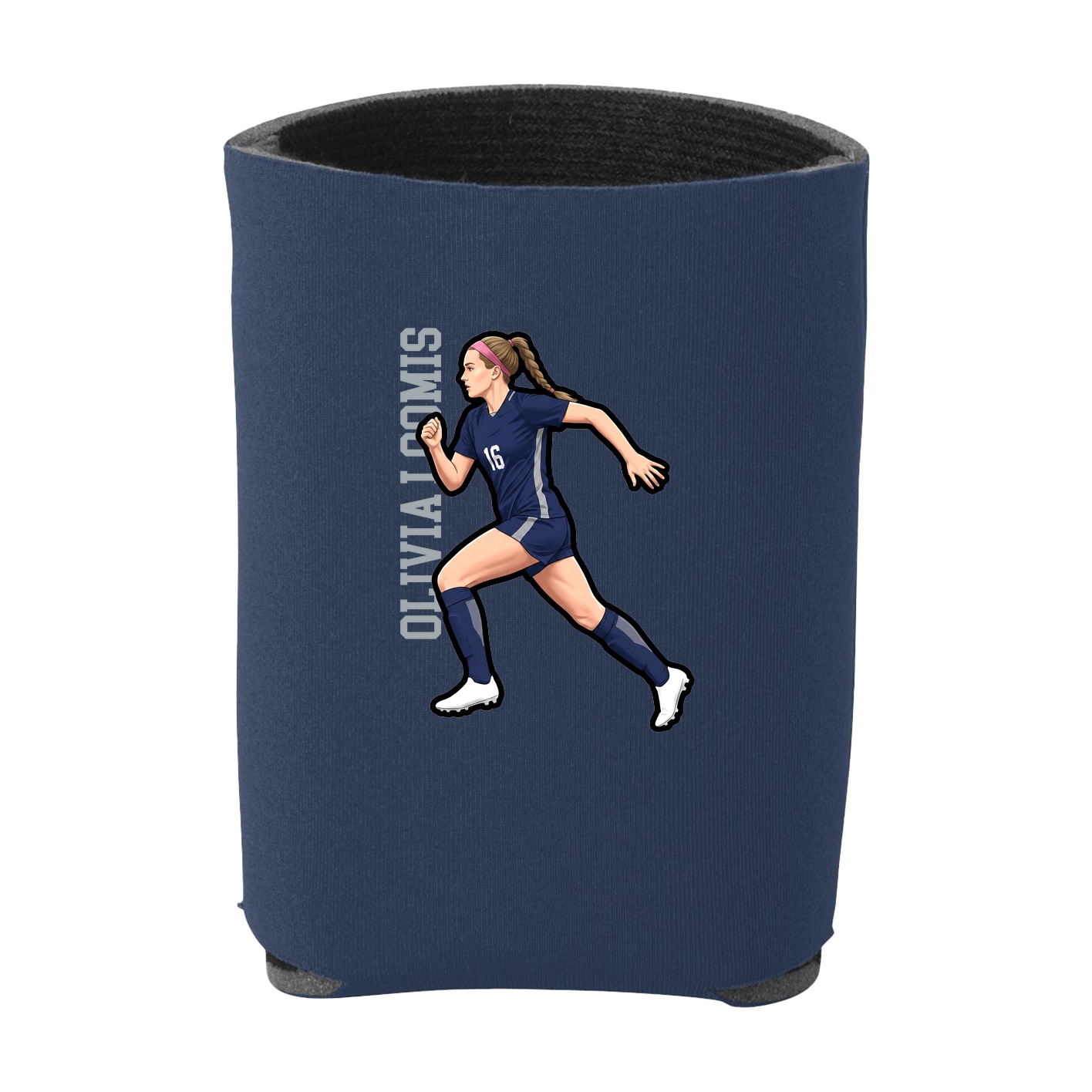 Can Holder — Name Vertical in Navy