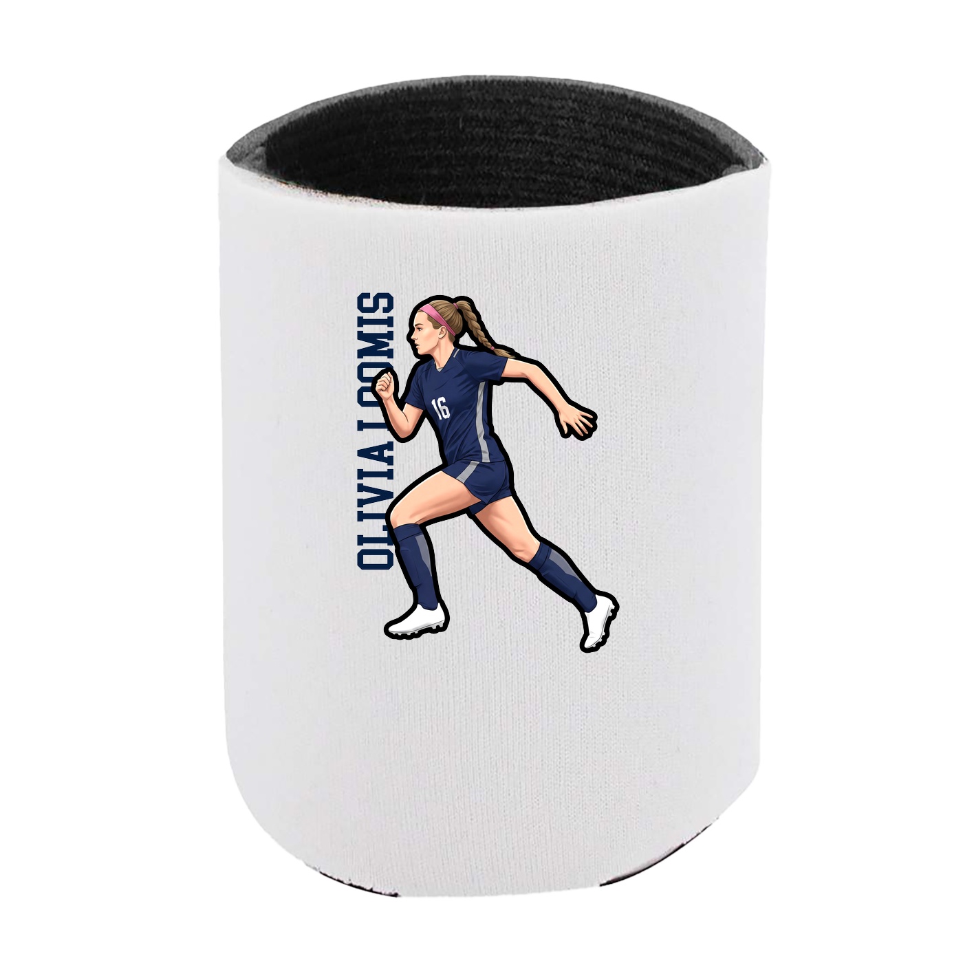Can Holder — Name Vertical in White