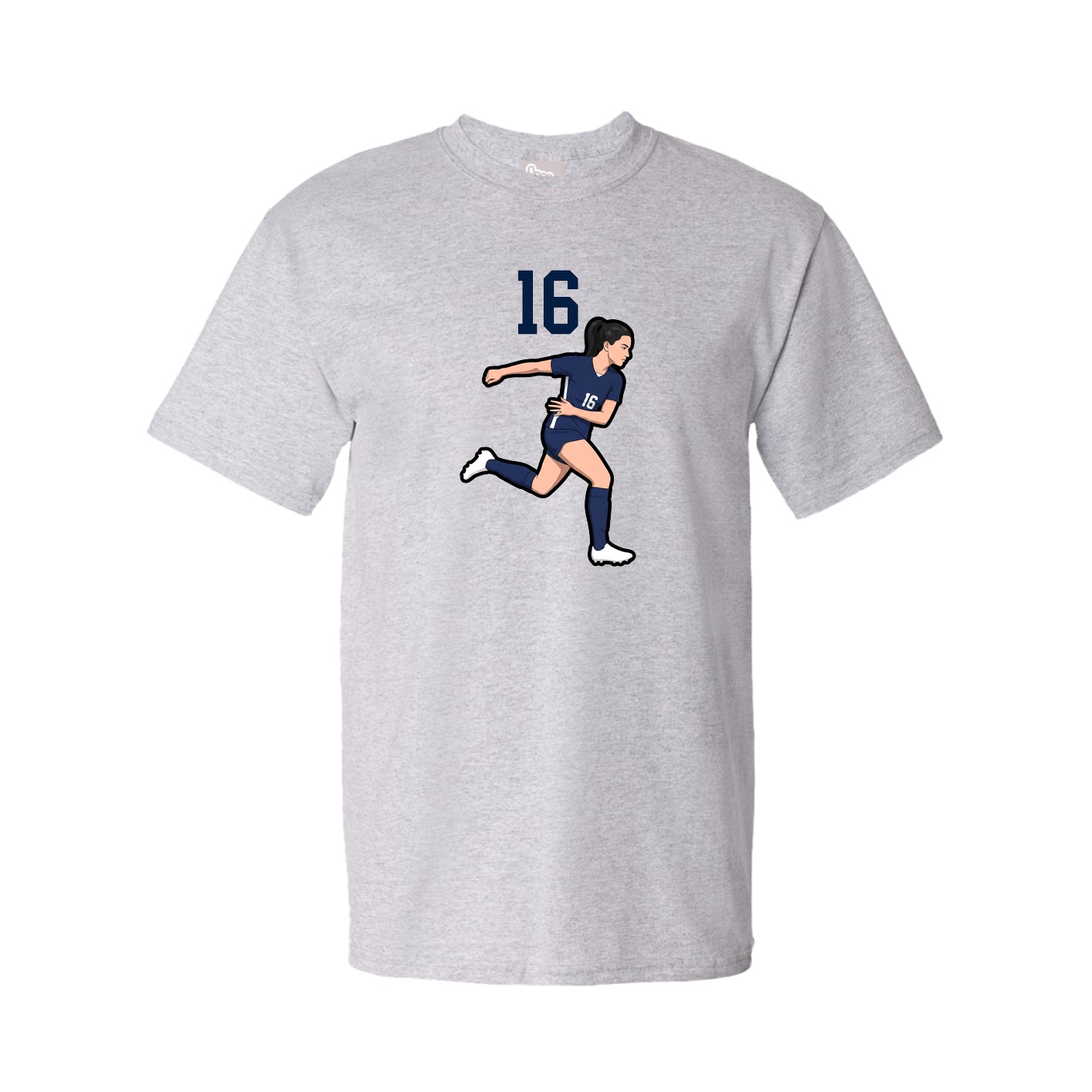 Tee — Number Top in Grey