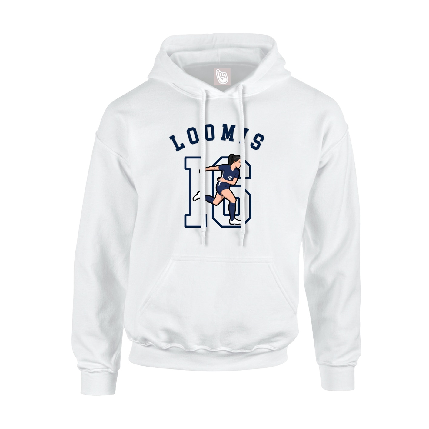 Youth Hoodie — Shirsey Arch in White
