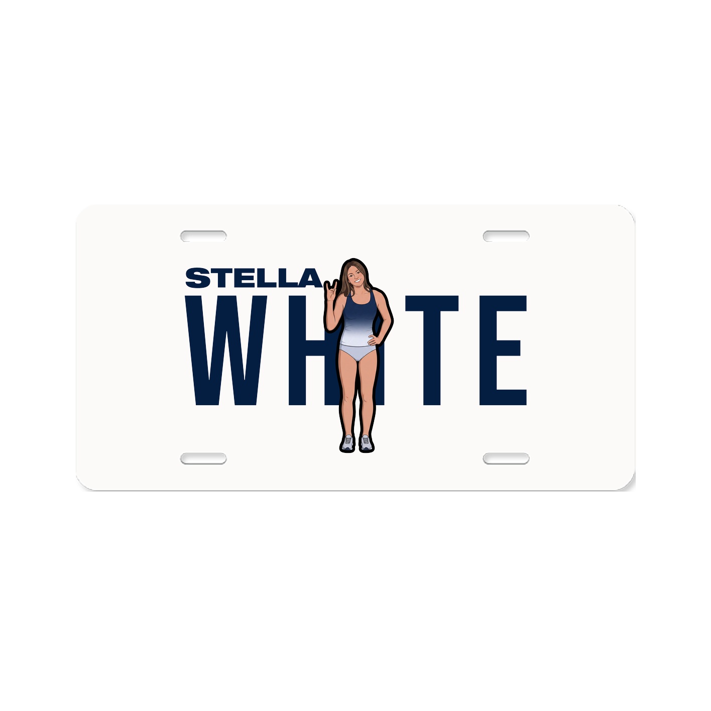 License Plate — Player Name in Classic