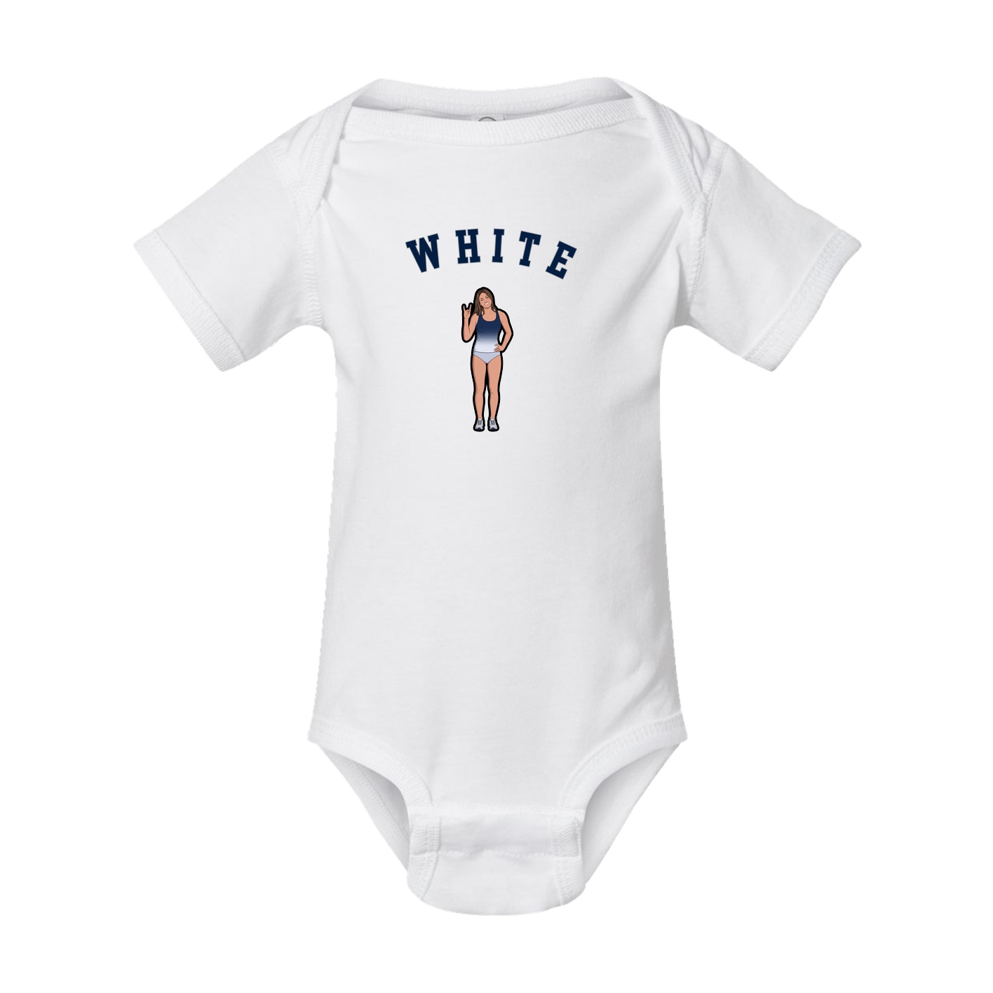 Baby Onesie — Shirsey Arch in White