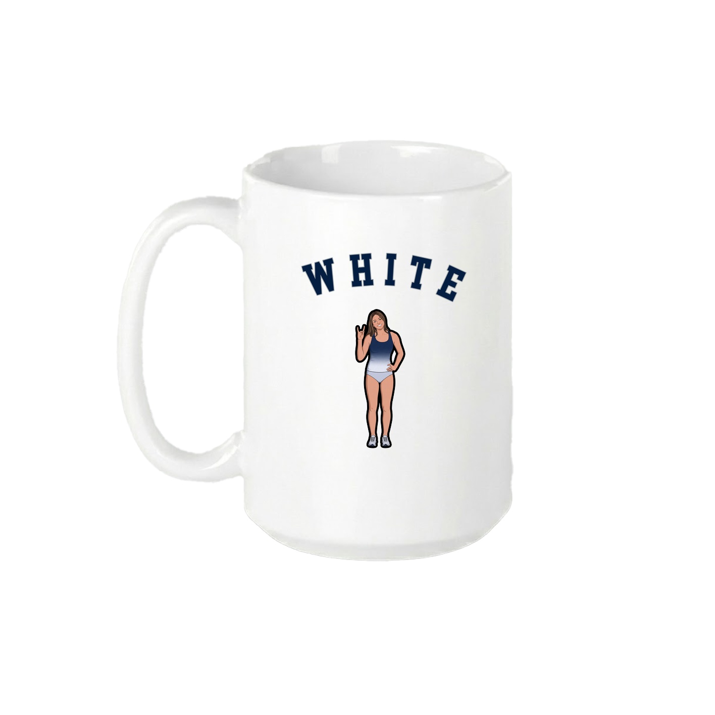 15oz Coffee Mug — Shirsey Arch in White