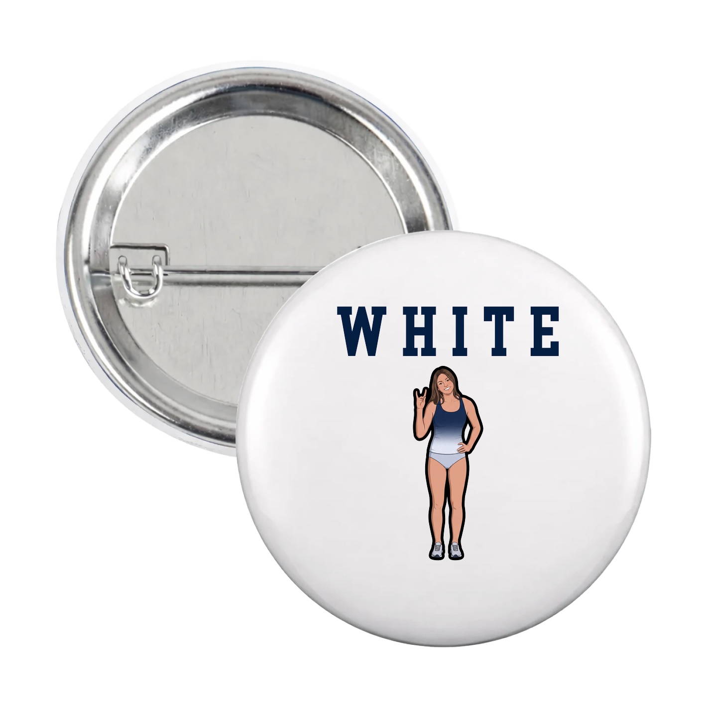 Game Day Button — Shirsey in White