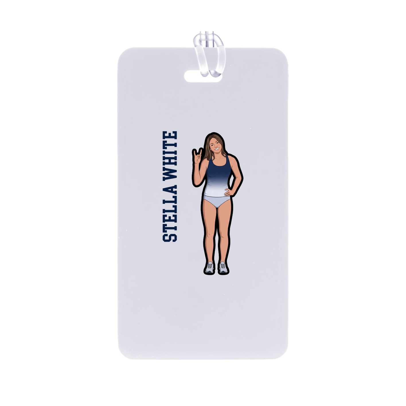 Bag Tag — Name Vertical in Classic