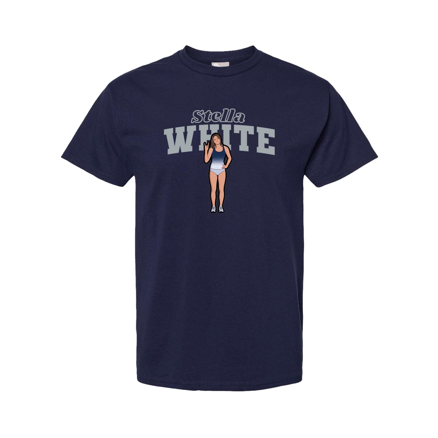 Tee — Name Arch in Navy