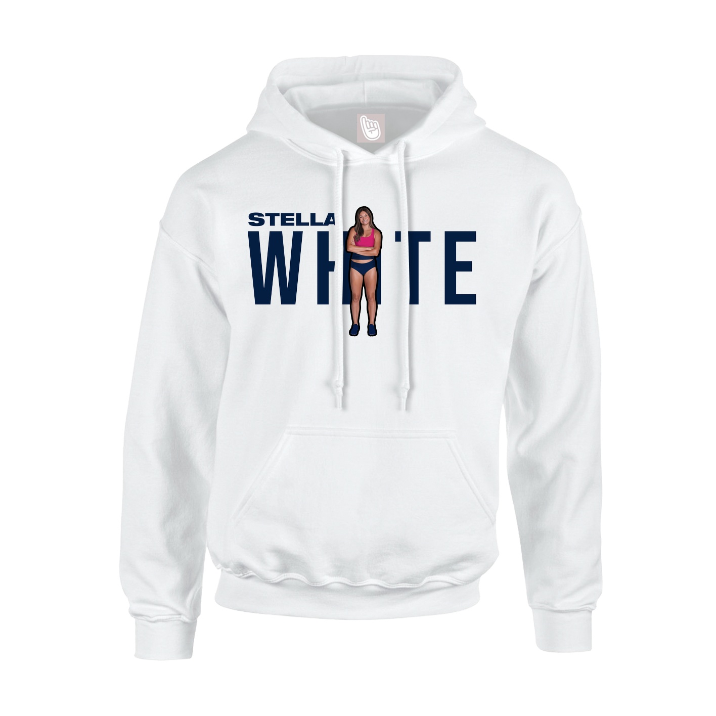 Youth Hoodie — Player Name in White