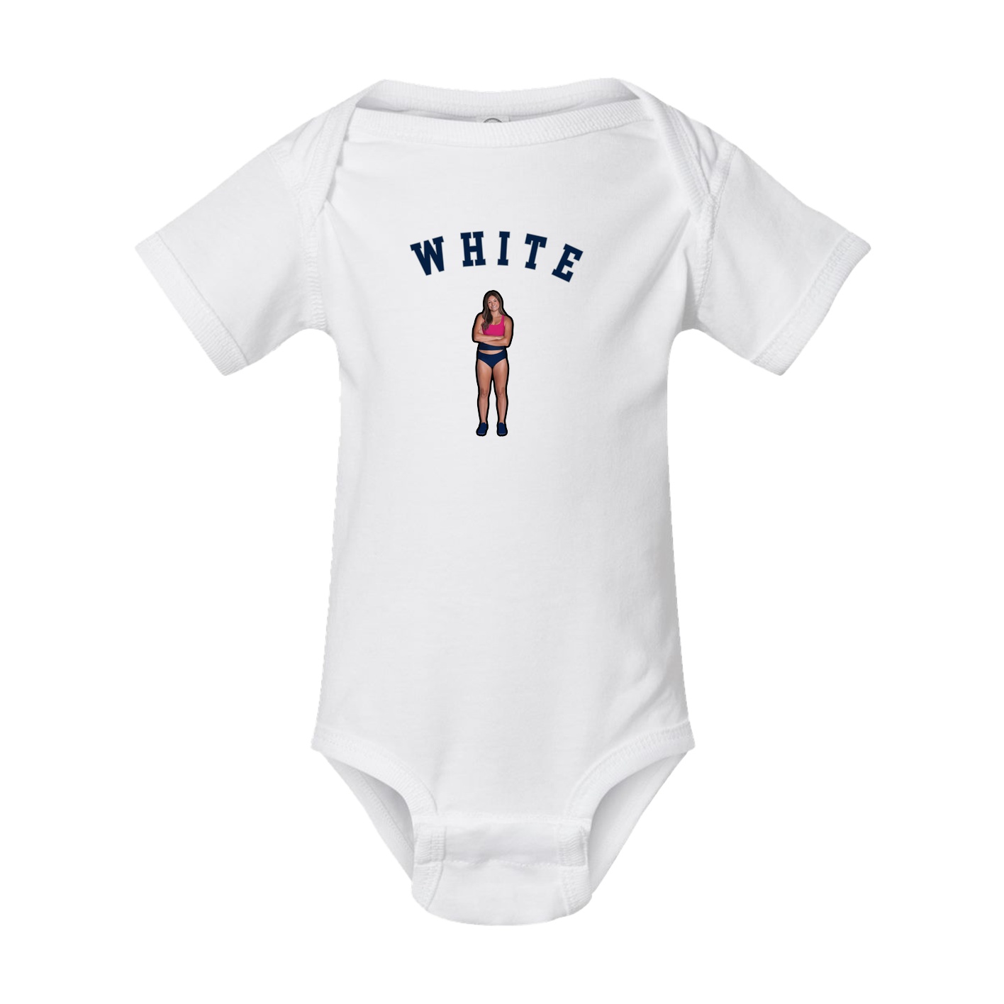 Baby Onesie — Shirsey Arch in White