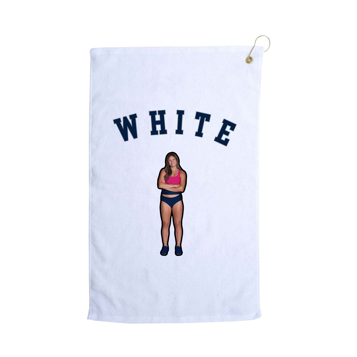 Golf Towel — Shirsey Arch in White