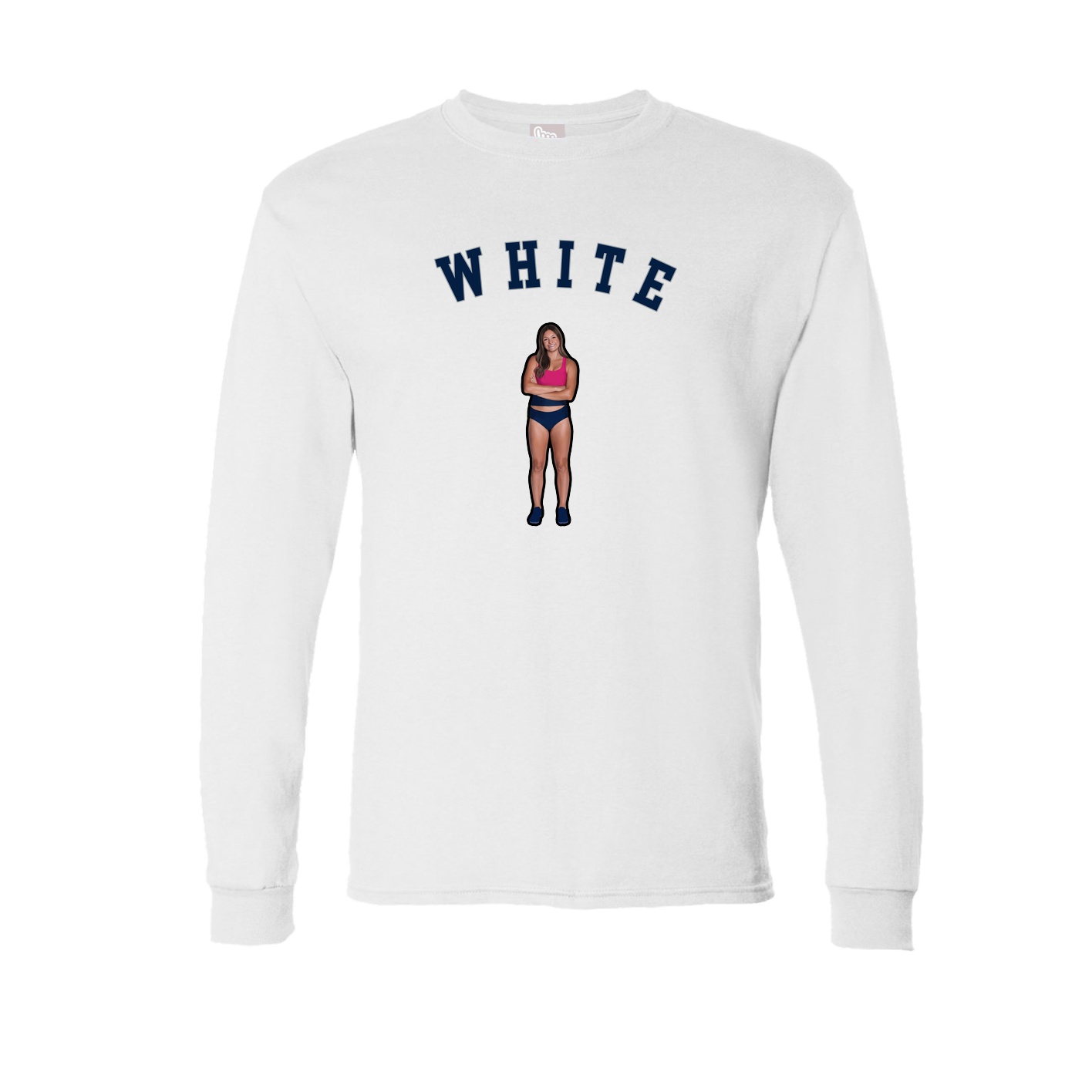 Long Sleeve Tee — Shirsey Arch in White