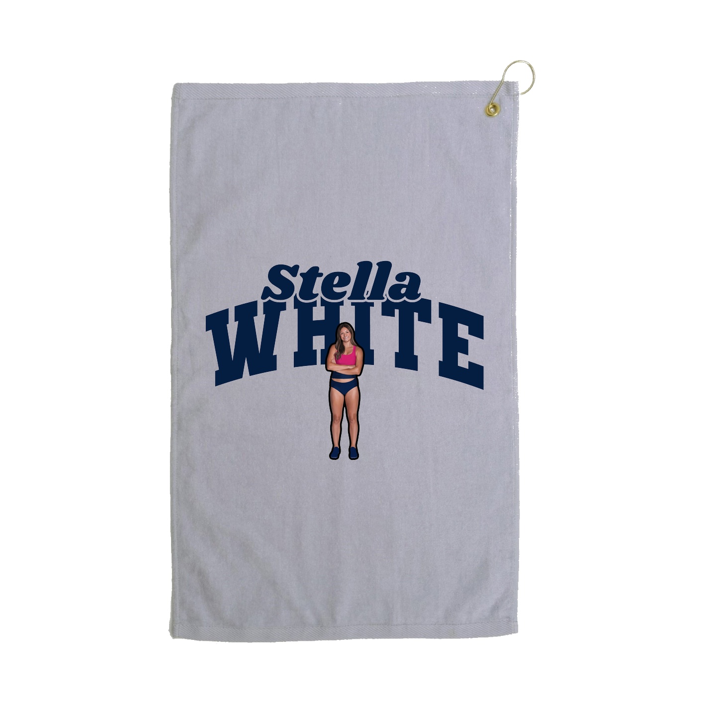 Golf Towel — Signature Arch in Grey