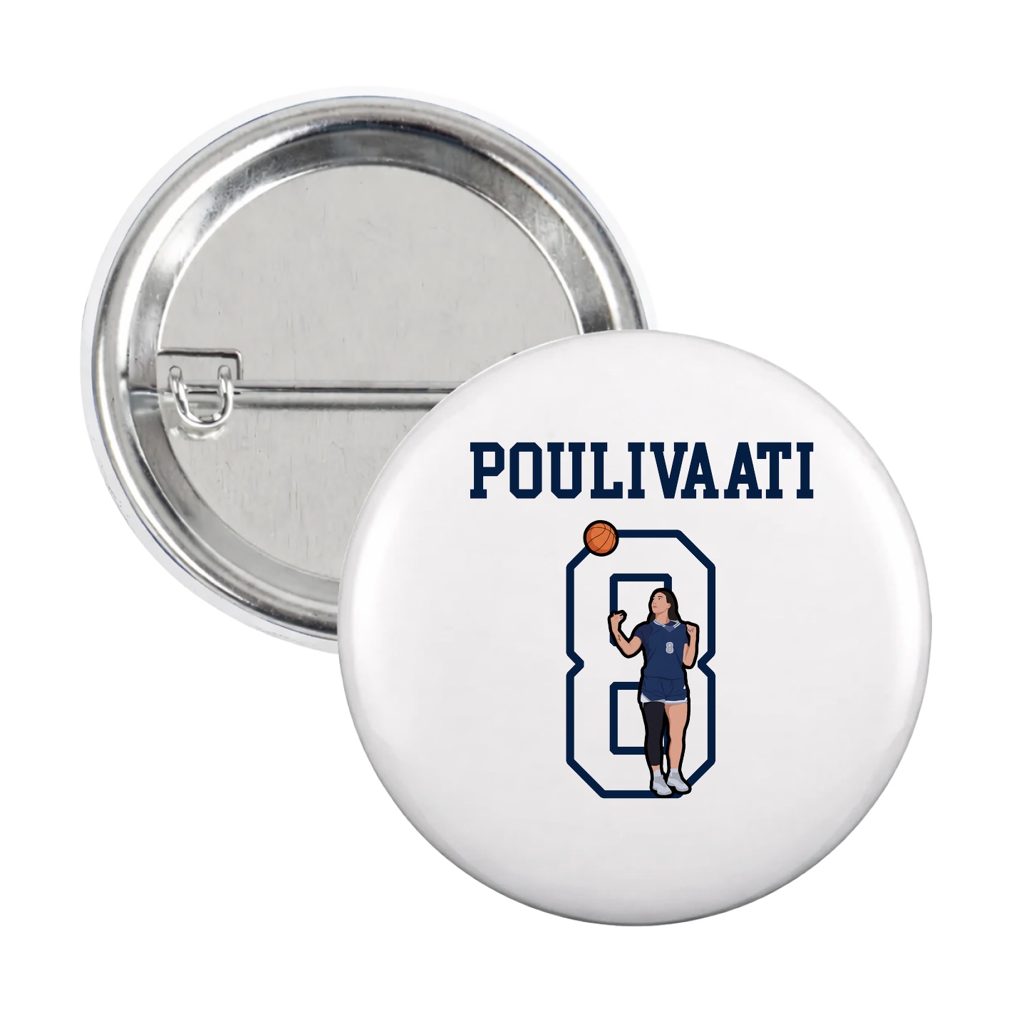 Game Day Button — Shirsey in White