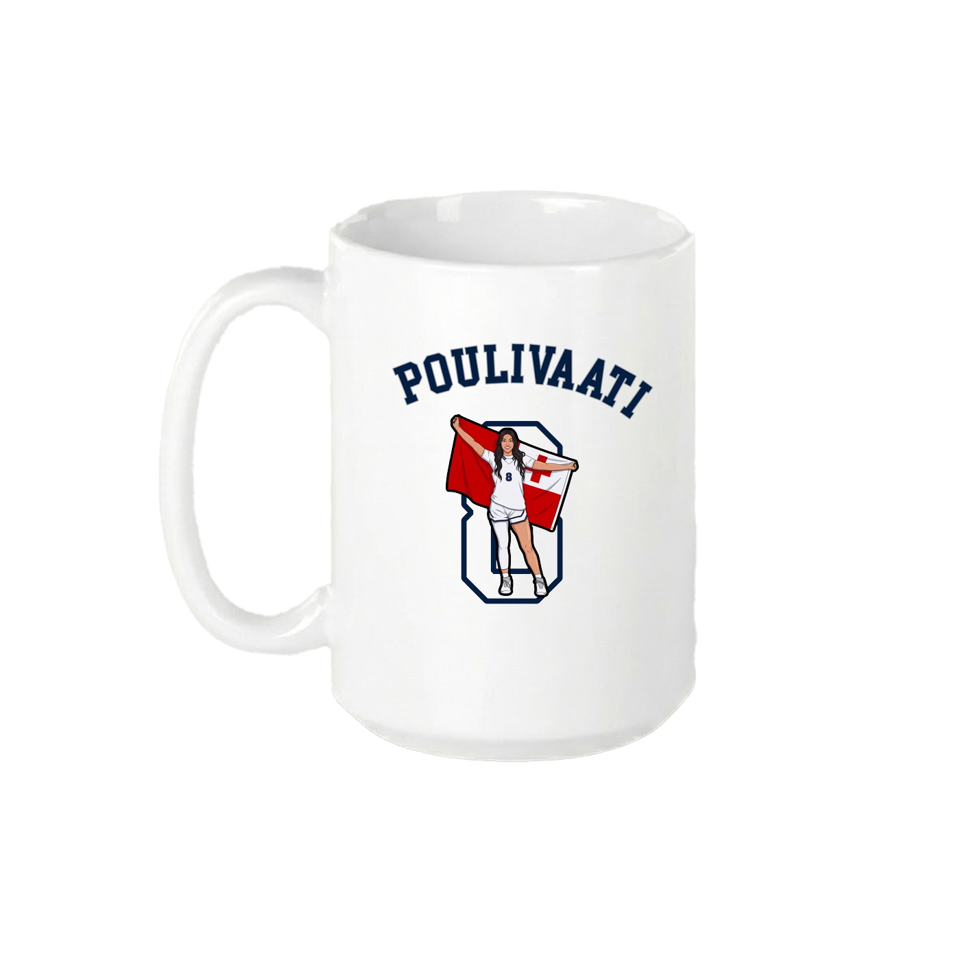 15oz Coffee Mug — Shirsey Arch in White