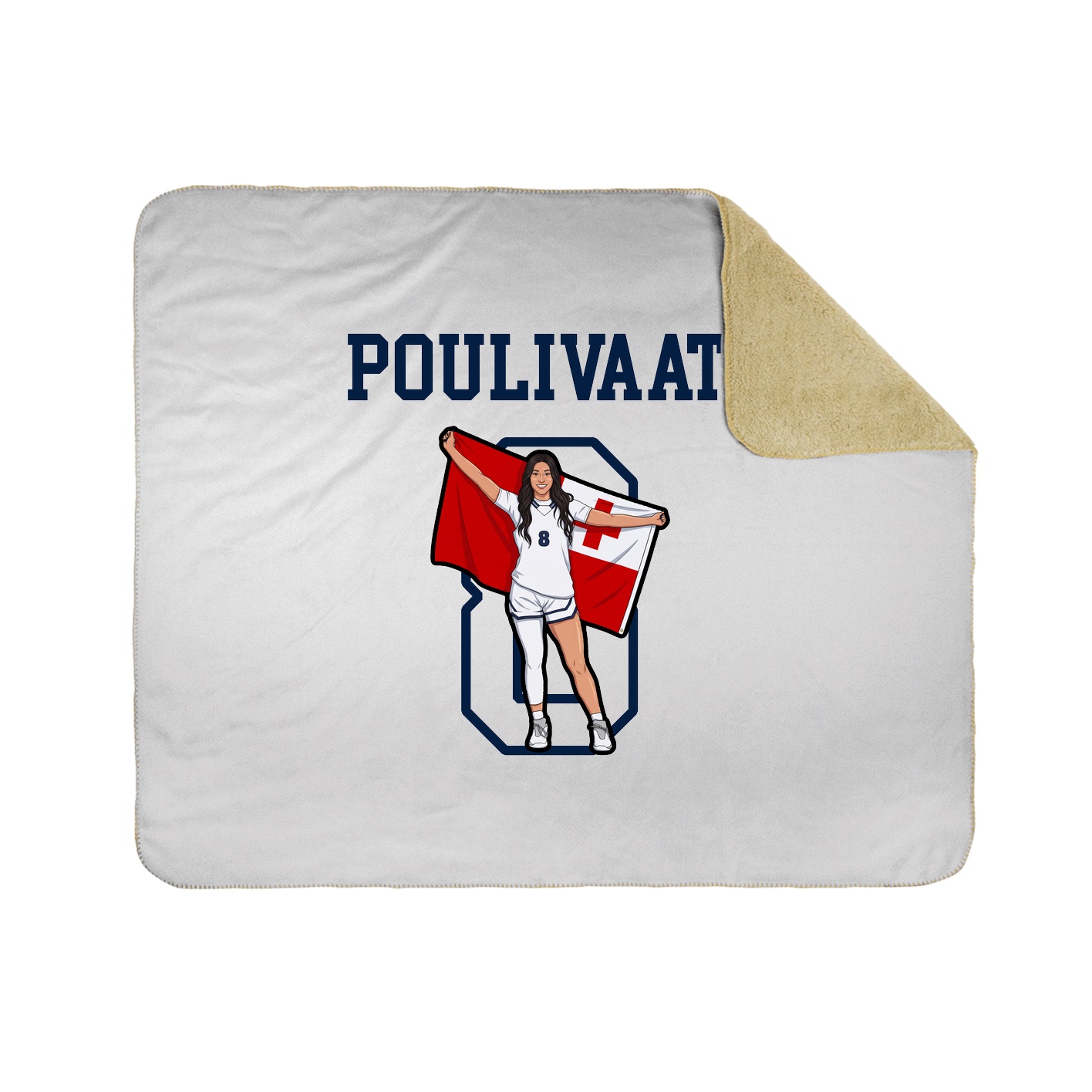Throw Blanket — Shirsey in White